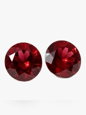 Anita Jeweler's 7mm Round Garnets - Loose Set Of 2